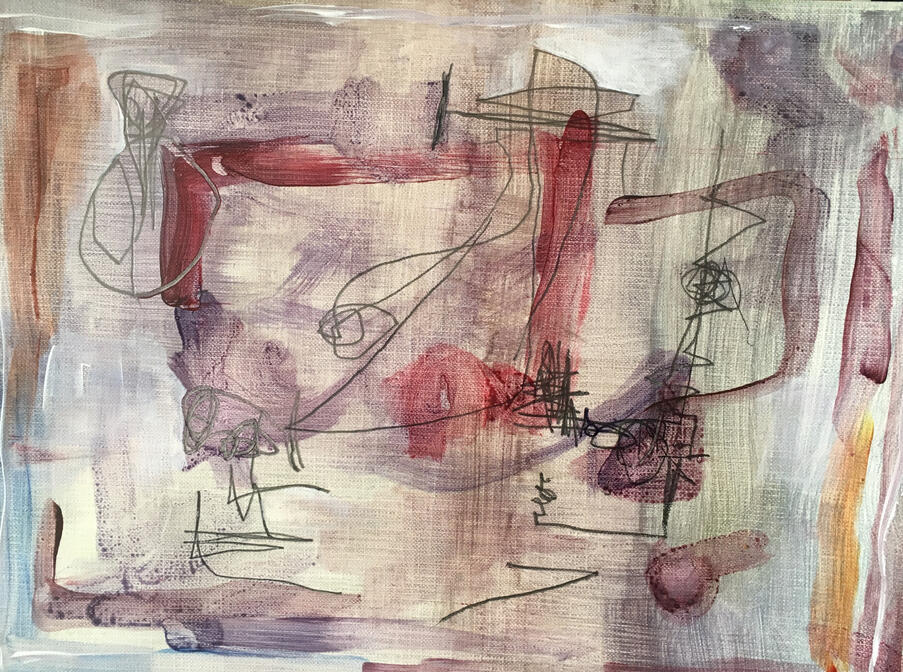 Abstract Acrylic Painting