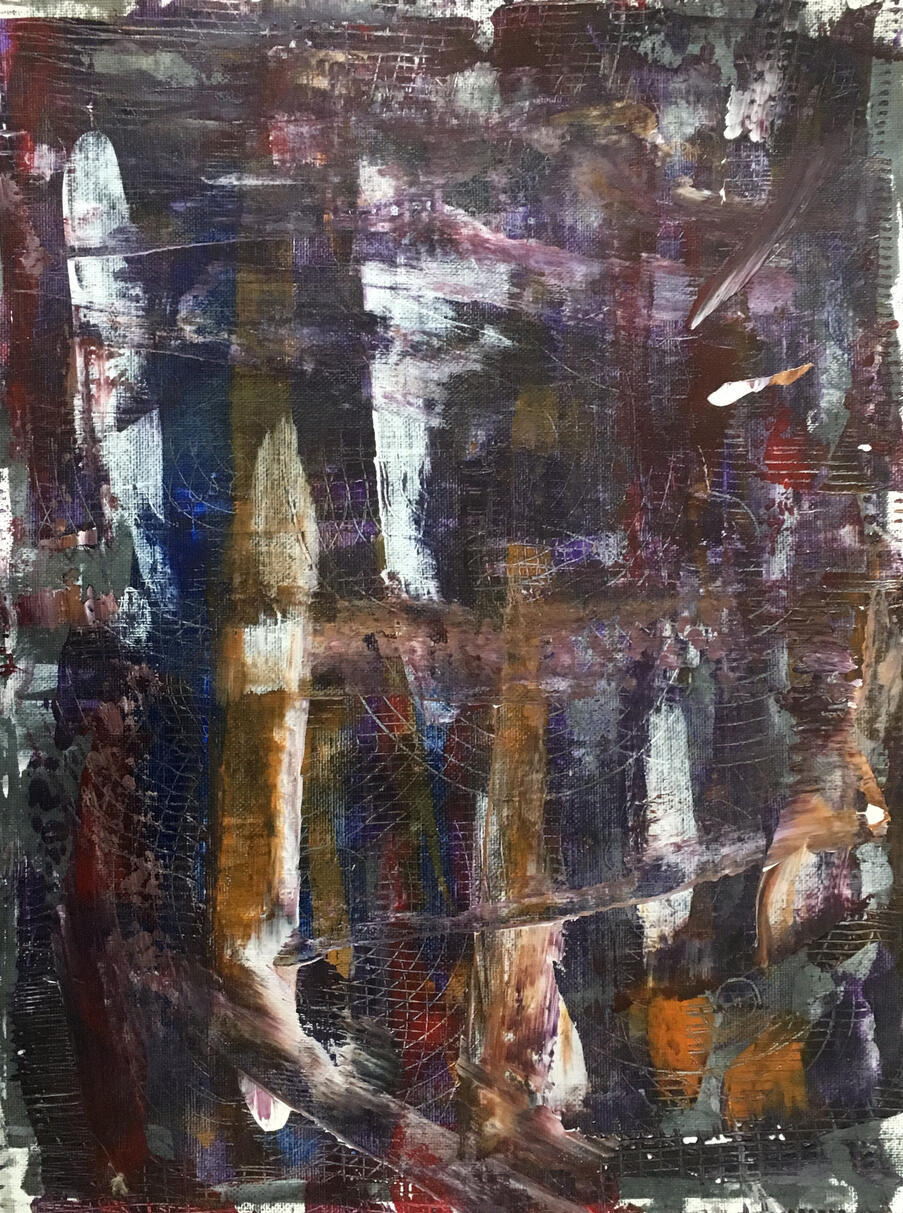 abstract acrylic painting
